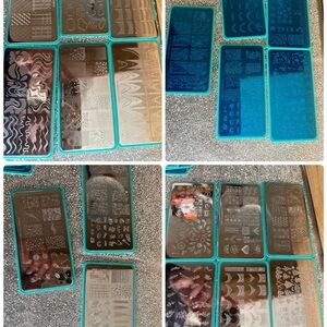 Maniology plates, book, scrappers , dabs , polish